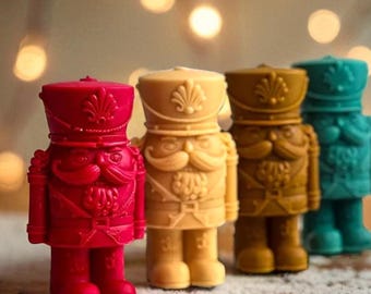 Festive Nutcracker Candle for Christmas Decor - Christmas Gift - New Year Eve Gift - Housewarming - Christmas Home Decor - christmas candle