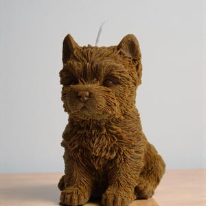 Yorkshire Terrier Candle – Handmade Puppy Dog Candle, Cute Animal Lover Gift, Soy Candle for Dog Mom, Adorable Home Decor Accent