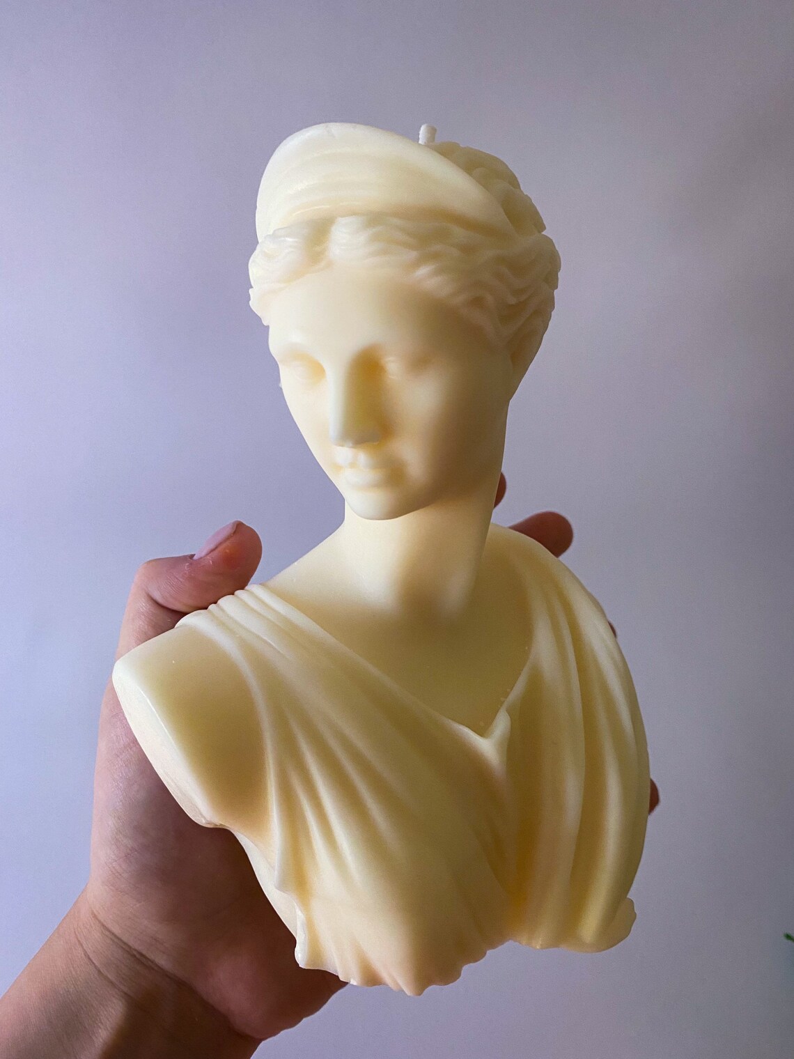 Sculptural Huge Artemis Greek Goddess Bust Candle Shaped Etsy