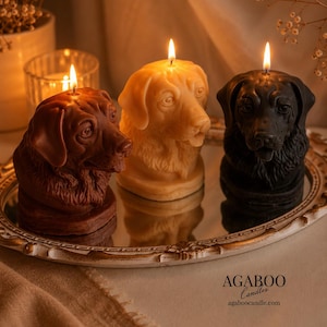 Charming Dog's head Candle - Animal Candle - Pet Lover Gift - Whimsical Animal Design - Perfect Gift for Dog Lovers - Candle Gift for Mom