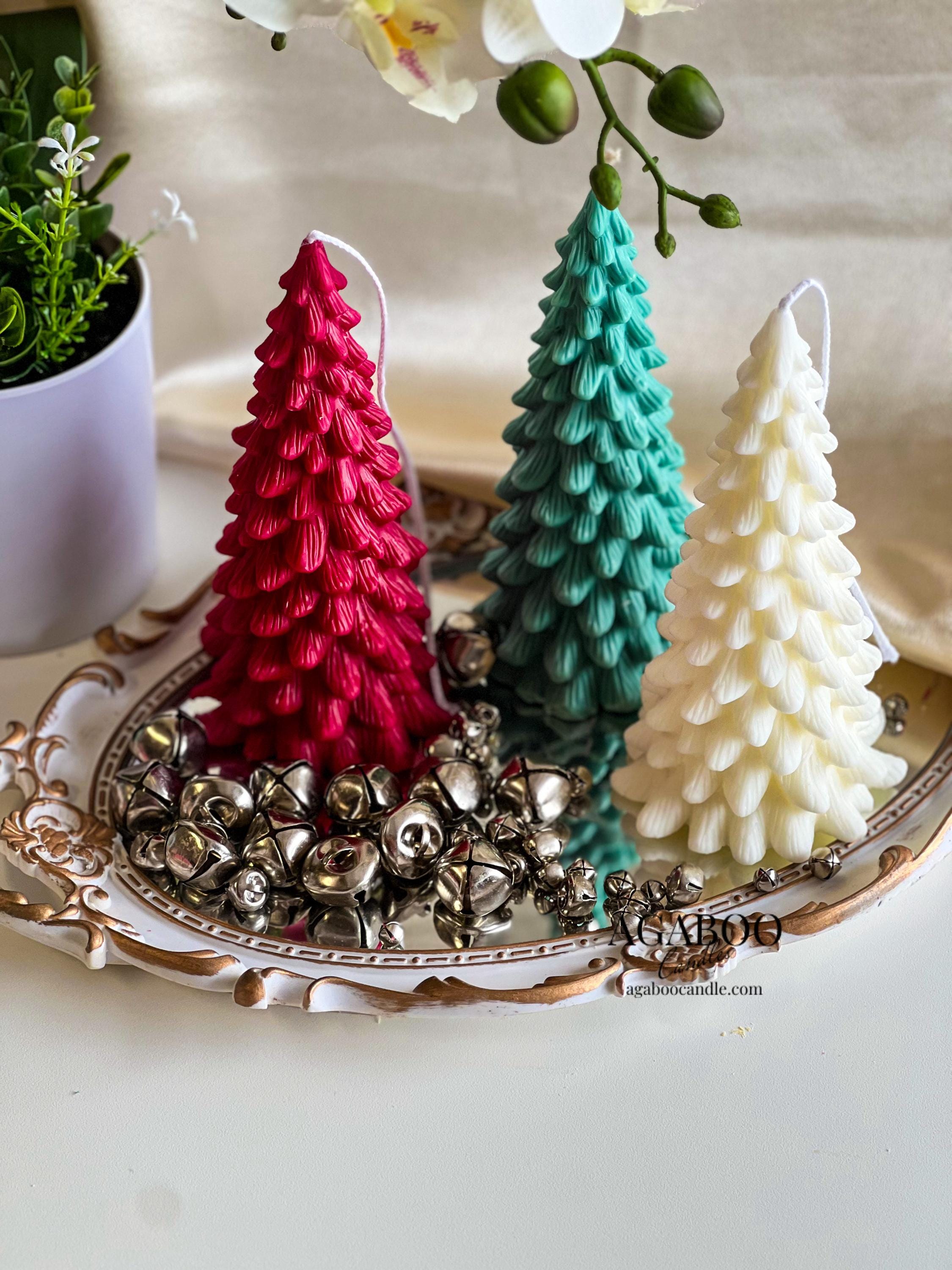 Elegant Christmas Tree Shaped Candles Gallery
