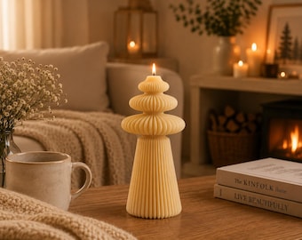 Elegant Roman Pillar Candle for Timeless Home Decor - Cozy Ambiance for Your Space - Unique Home Decor - Candle Gift for mom - Gift for her