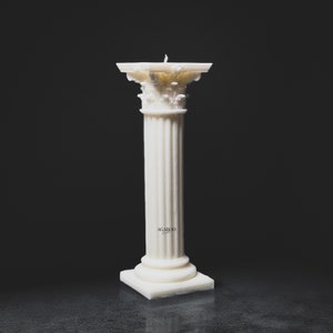 Huge Rod Column Statue Candle - Greek Art Sculpture - Shaped Candle - Sculptural Candle - House warming Gift - Home Decor