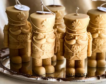 Festive Nutcracker Candle for Christmas Decor - Christmas Gift - New Year Eve Gift - Housewarming - Christmas Home Decor - christmas candle