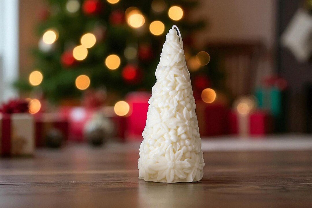 Huge Giant Christmas Tree Candle – Festive Soy Wax Decor | Large ...
