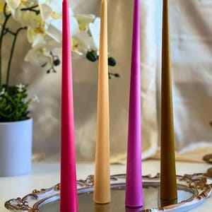 Tall Taper Candle - Home Decor Accent - Decorative Centerpiece - Handmade Gift Idea - Enchanting Home Decor Gift