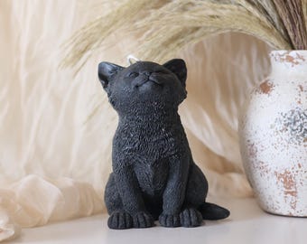 Handmade Cute Cat Candle – Animal Soy Wax Candle | Cat Lover Gift | Adorable Kitty Décor & Home Fragrance
