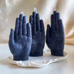 Candela mistica per la chiromanzia - Candela sagomata - Decorazione con candela per la divinazione - Decorazione spirituale per la casa - Regalo perfetto per gli amanti dei tarocchi