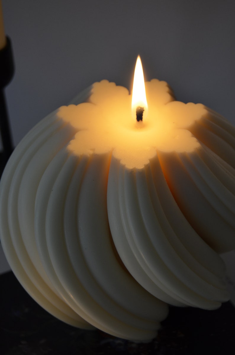 Custom Colors Huge Swirl Candle 3 LB Shaped Candle Etsy