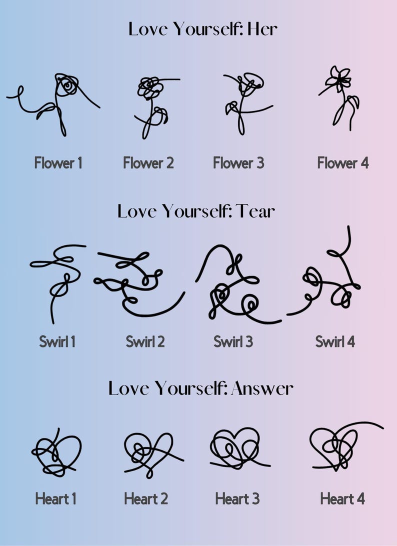 BTS Love Yourself Holographic Vinyl Decal | Kpop Sticker image 6