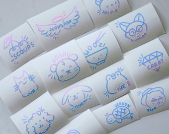 SEVENTEEN STICKER Decal | Seventeen Caratbong Member Decal | Lightstick Decal SVT Kpop Sticker