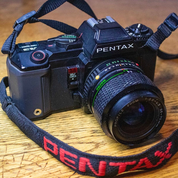 Pentax A3 35mm SLR Film Camera w/ Lens & Strap