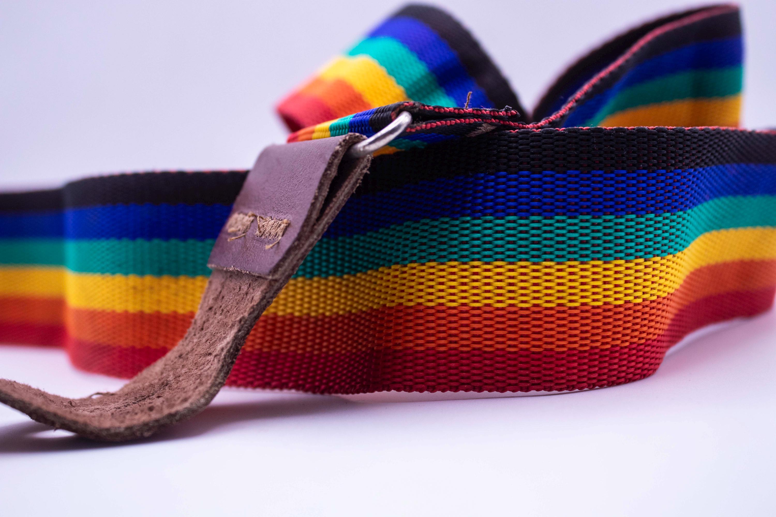 Vintage Rainbow Design Camera Strap