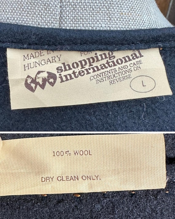 1960s Hungarian Embroidered Wool Folk Vest - image 11