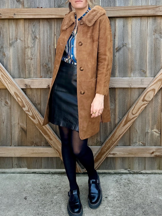 1960s Mod Suede Coat - image 2