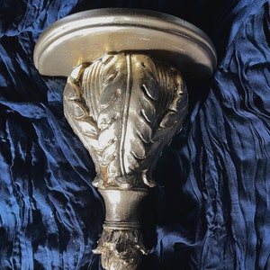 Antique Gold Wall Sconce-Shelf