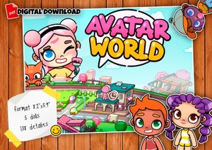 Printable Toca Boca Paper Doll Toca Boca Quiet Book Avatar World Busy