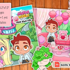 Avatar World Dress up Book Etsy