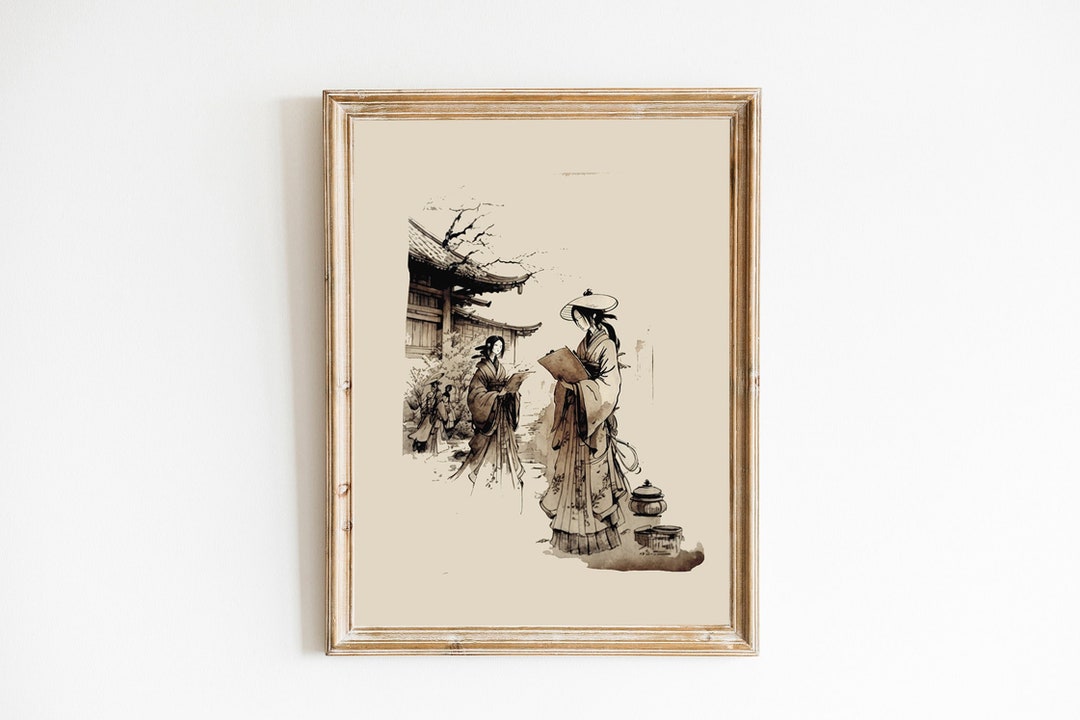 Vintage Japanese Poster Vintage Decor Japanese Wall Art Vintage ...