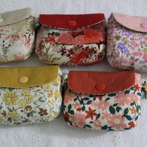 Handmade mini pouch with keychain | Keychain Purse |Fabric Card Holder| Gift Ideas