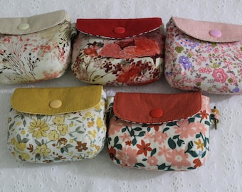 Handmade mini pouch with keychain | Keychain Purse |Fabric Card Holder| Gift Ideas