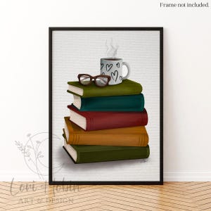 Vintage Antique Book Stack | Art Print