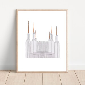 Washington DC LDS Temple Digital Printable | Temple Art | Church of Jesus Christ