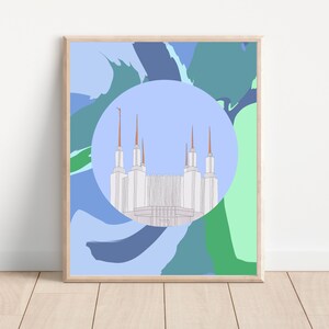 Washington DC LDS Temple Digital Printable | Temple Art | Church of Jesus Christ