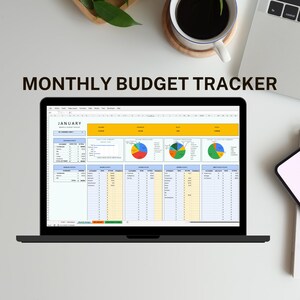 Your Ultimate Digital Monthly Budget Tracker - Excel Template available as instant download
