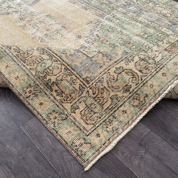 Blue Vintage Rug Etsy