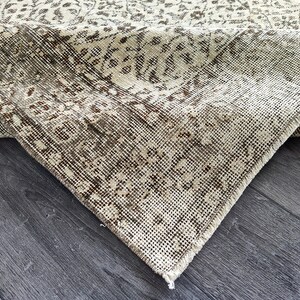 6x9 Beige Brown Turkish Rug, 6x9 Natural Vintage Rug,Handmade Living Room Kids Kitchen Entry Bedroom Office Wool Rug, Home Decor, 5.5x9.2 Ft