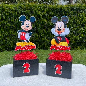 Mickey Mouse Centerpieces, Mickey Mouse birthday, Mickey mouse party, Mickey mouse party supplies, Mickey mouse favor box, Mickey Mouse