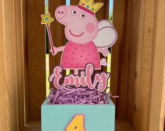 Peppa Pig | Peppa Pig Centerpieces | Peppa Pig Birthday party | Peppa Pig party favors | Custom made | 1st Birthday | Party Favors | Girl