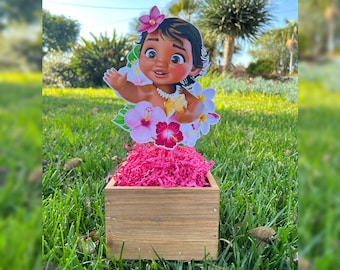 Moana Centerpieces | Baby Moana party | Moana party supplies | Custom party supplies | Party favors | 1st birthday | Aloha birthday | Aloha