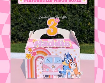 Bluey Favor boxes , Bluey Groovy, Bluey birthday party, Bluey party supplies, Groovy birthday, Bluey Birthday, Bluey favor box, Bluey, Bingo