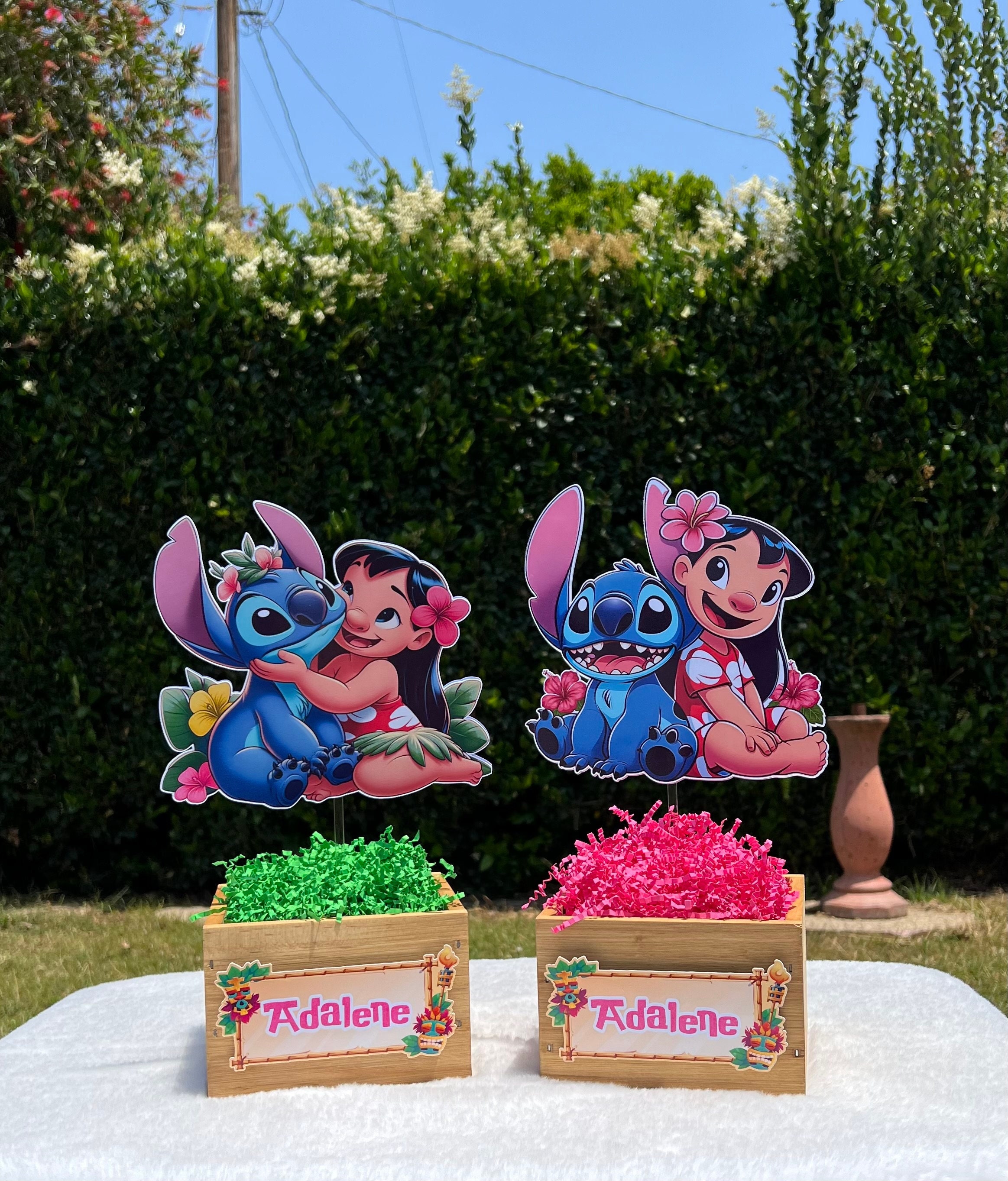 Lilo and Stitch Lilo Stitch Centerpieces Lilo and Stitch birthday Lilo and Stitch party supplies Aloha party Summer party