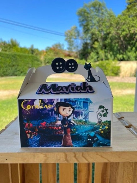 Coraline, Coraline Birthday, Coraline Favor Boxes, Coraline Party,  Halloween Party, Halloween Decorations, Coraline Birthday, Halloween 