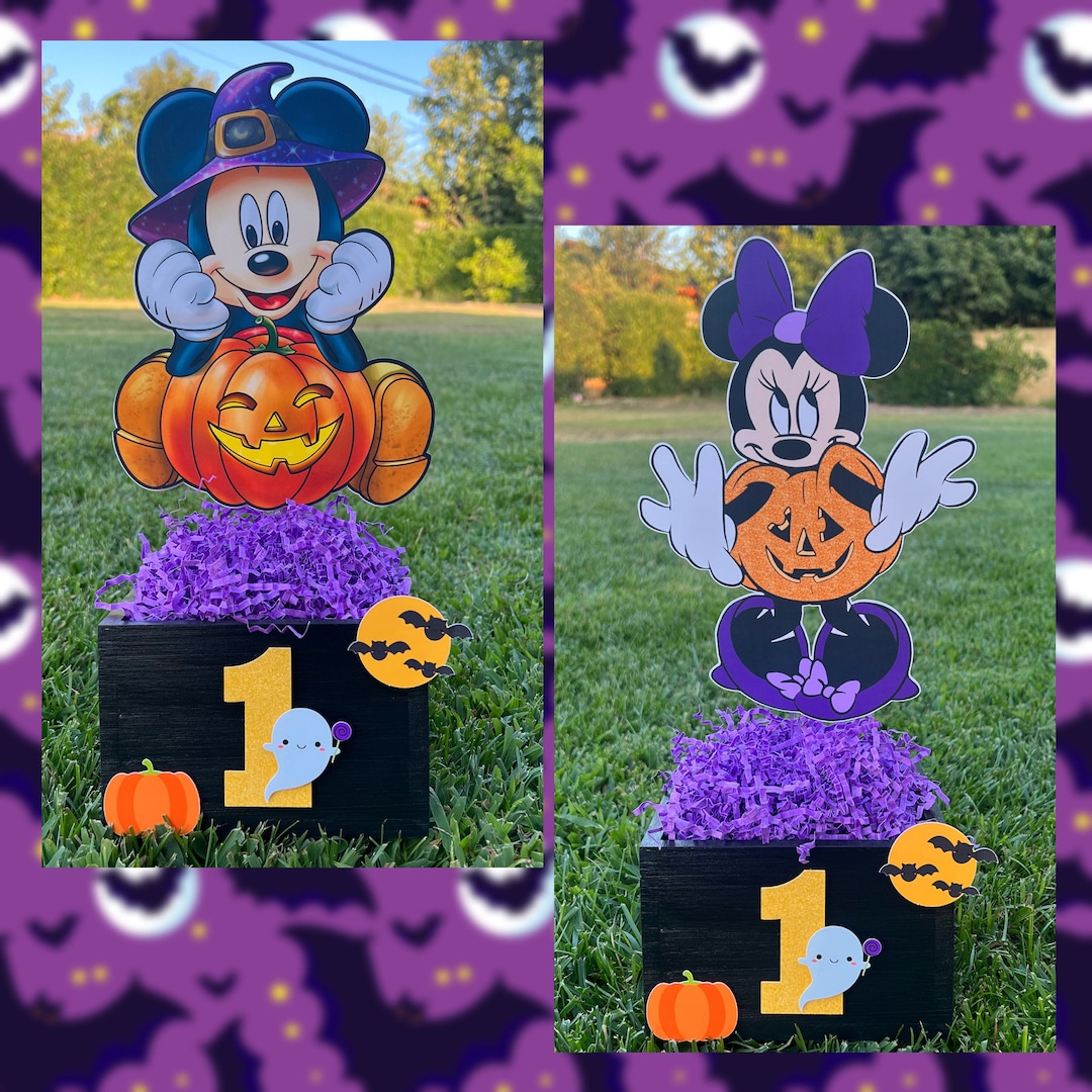 Mickey Halloween, Mickey Mouse Halloween Birthday, Mickey Centerpiece ...