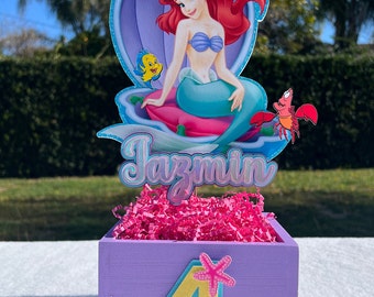 Little Mermaid Centerpiece, Little Mermaid Birthday, Mermaid Party