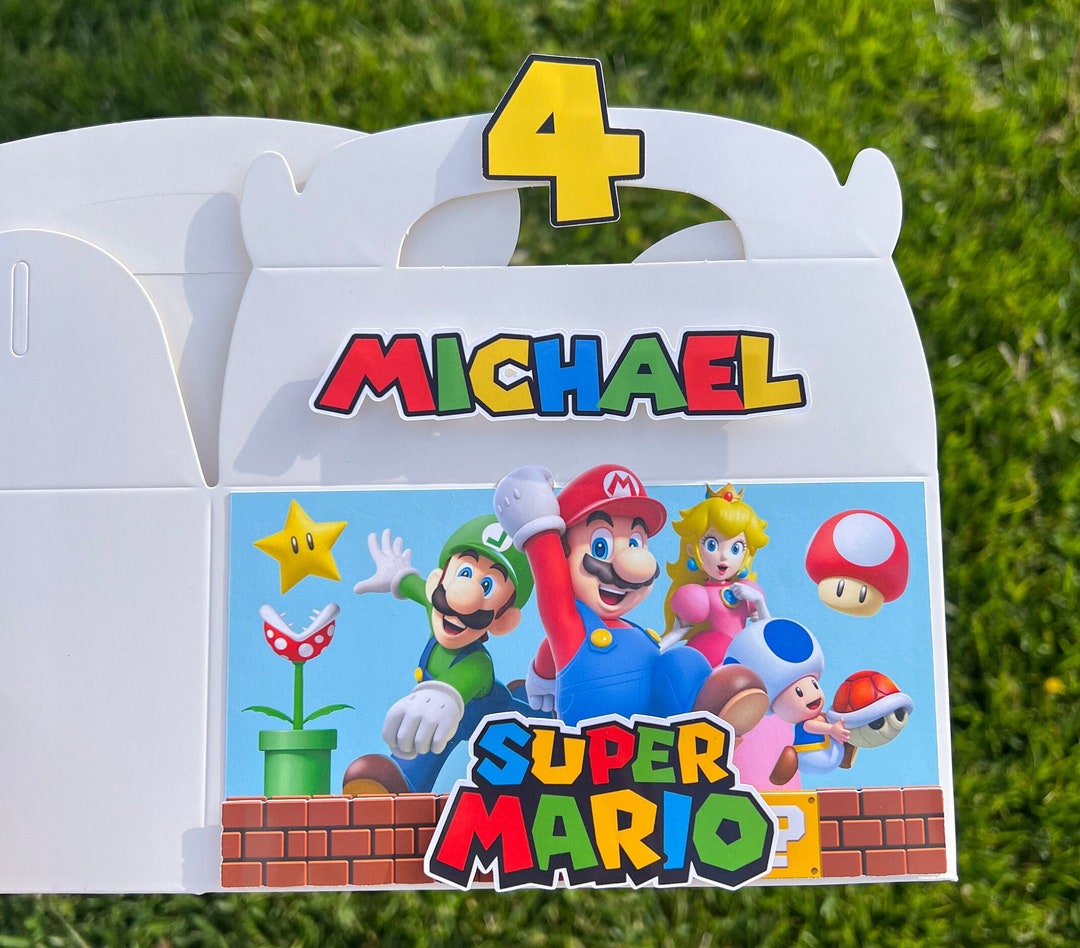 Super Mario Favor Box Super Mario Treat Box Super Mario - Etsy