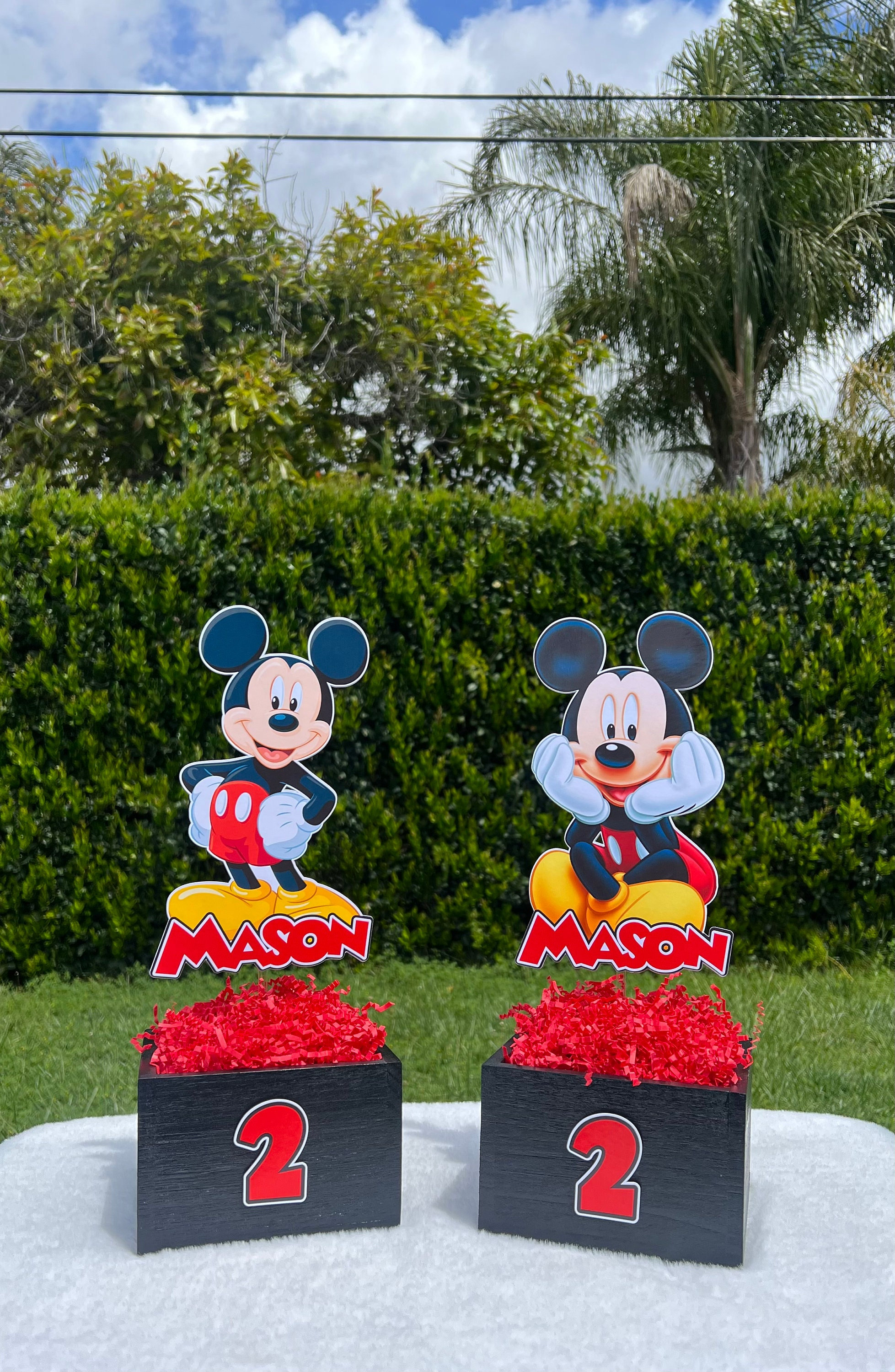 Mickey Mouse Centerpieces Mickey Mouse birthday Mickey mouse party Mickey mouse party supplies Mickey mouse favor box Mickey