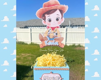 Toy Story, Woody's Round Up, Woody and Bullseye, Jessie and woody, Centerpieces, Party favor, Party supplies, Baby shower, Woody Birthday
