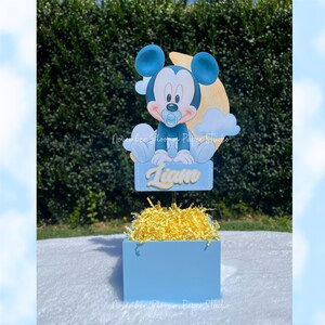 Bébé Mickey, Mickey Mouse, 1er anniversaire, centres de table Mickey, centres de table pour baby shower, articles de fête pour 1er anniversaire image 15