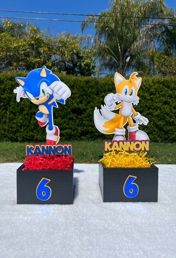 Sonic Centerpieces, Sonic Party Supplies, Sonic Party Favors, Sonic  Birthday Decorations, Tails, Knuckles, Shadow, Sonic Birthday Party 