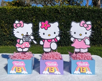 Hello Kitty Centerpieces, Hello Kitty Birthday, Hello kitty Birthday supplies, Hello kitty Party, Hello Kitty party Favors, Hello Kitty