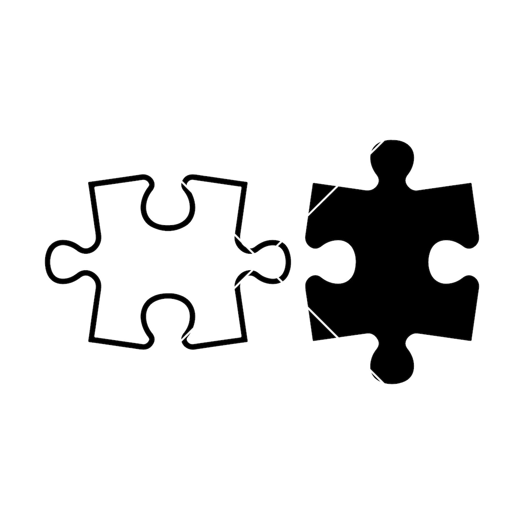 Puzzle Pieces Instant Download SVG, PNG, Jpg Digital Download, Puzzle Pieces Clipart, Puzzle