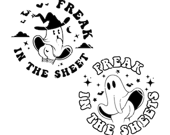 Freak in the Sheets SVG, Halloween Svg, Halloween Ghost SVG pooky Vibes SVG, Halloween Svg, Freaky Ghosts, Ghost Svg, grappige Halloween png