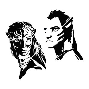 avatar the way of water svg, avatar svg, avatar 2 svg, avatar clipart, avatar silhouette, avatar vector for shirts, movie svg, Neytiri svg