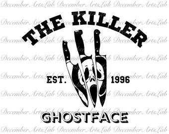 The killler ghost face etc 1996 scream movie svg, Scream svg, Ghost face svg Scream You Hang up SVG, Horror svg, Retro Halloween Svg