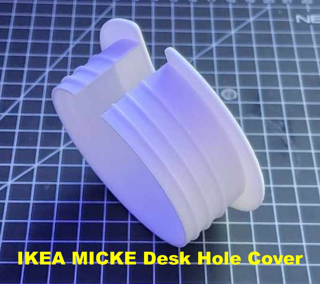 IKEA MICKE Desk Hole Cover Say Goodbye to Wires and Hello to a Tidy